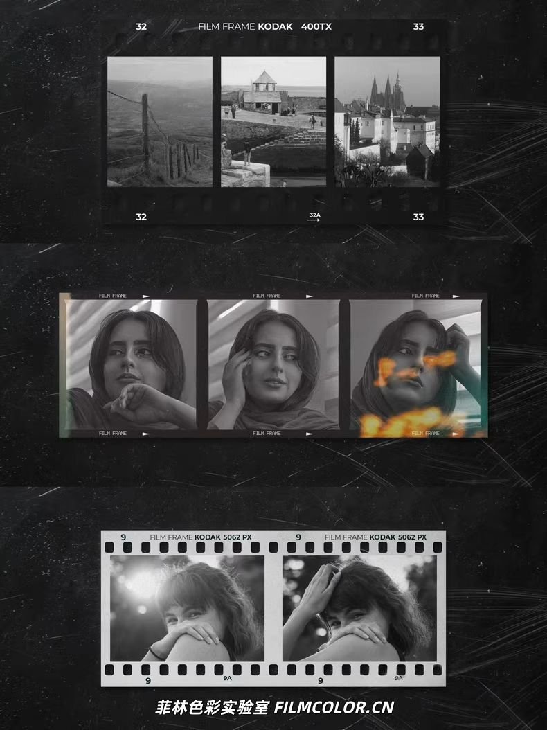 图片[2]-二十个复古胶片框分成模板PSDM0022-菲林色彩实验室